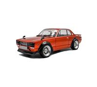 Solido Nissan Skyline C10 Hakosuka Works 1970 Classic JDM Diecast Model Car with Wide Body Design, Detailed Body and Racing Tires, Metallic Orange, 1:18