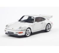 Solido Porsche 964 RS 3.8 (1994) - Classic Compact Nineties, White Lacquered, Fixed Rear Spoiler, White Diecast Model, 1:43