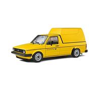 Solido S1803505 1:18 1982 Volkswagen Caddy Mk.1 German Post-Yellow Collectible Miniature car