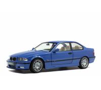 BMW E36 Coupe M3 1990 in estoril blue, 1:18 scale diecast car model from Solido