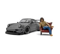 Solido 421186582 - 1:18 RWB Bodykit Nardo Gray With Figure - New