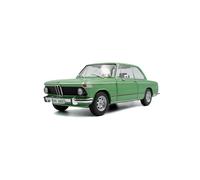 Solido BMW 1602 (1971) - Classic Compact with Round Front, Moving Doors and Steering, Diecast Model, Taiga Green, 1:18