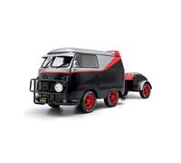 SOLIDO S1810903 1:18 Volkswagen T1 Cool Combi Sport with Trailer, Red/Black, 202