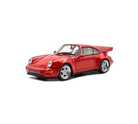 Solido Diecast Model Porsche 964 RS 3.8 (1994) Fixed Rear Wing Authentic 911 Silhouette Red 1:43
