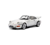 Solido Diecast Model Porsche 964 RS 3.8 (1994) – White Lacquered, Fixed Rear Spoiler – 1:43