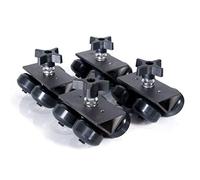 SolidTrax Universal Track Dolly DIY Wheels - Set of 4 - Works with Modus System
