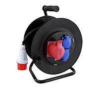 Solight Cable Reel 25 m, 400 V + 230 V, Rubber Cable, 3 x 1.5 mm2, IP44, Extension Cords, Cable Turns, Pb 40