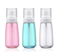 Solihigh 3 Pack Small Spray Bottle 60ml, Fine Mist Mini Plastic Spray Bottle for Travel Refillable Make Up Atomizer Spray Bottle,Leak Proof