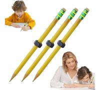 Solihigh 3PCS Anxiety Pen, Fidget Spinner Pen with Threaded Pencil Design, Lead Pencils Sensory Focus Tool for Classroom
