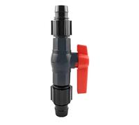 Solimery Aquarium Water Regulator Valve for 20mm Tubing, Easy Install | 20mm compatible valve with clear red indicator, enabling quick verification of state at a glance during daily checks.