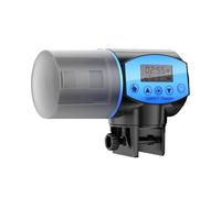 Solimery Automatic Fish Feeder Digital Display Timed Dispenser for Aquarium | Digital display enables precise timing with multiple daily feedings; schedule sessions, adjust , and refill via top lid.