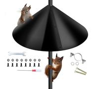 Solimery Bird Feeder Squirrel Guard Squirrel Guard for Bird Feeder Pole Baffle for Bird Feeder Pole