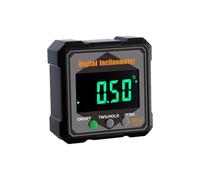 Solimery Digital Inclinometer 4-Sided Angle Finder Magnetic Laser IP54 | Compact design with four-sided magnets clamps to metal surfaces; the built-in laser aids quick angle alignment.