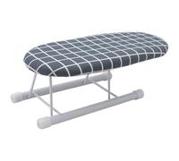 Solimery Folding Ironing Board Portable Sleeve for Cuffs and Necks | Zero-slip plastic foot sleeve and multi-hole panel balance heat, with scratch-proof feet that protect tables while ironing.