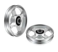 Solimery Pulley Wheels 95mm 2-Pack 360 Ring Rotation for Cable Machines | Rotating ring supports 360 degrees of cable movement, delivering smooth operation across workouts.