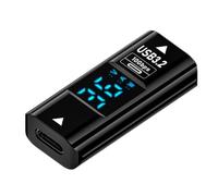 Solimery QC36W USB3.2 10Gbps USB-C to USB-A Female Adapter Coupler for Efficient For-Power Output and Data Transfer Connecting Black