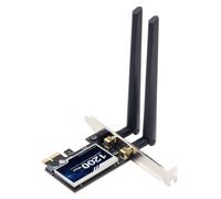 Solimery Wireless PCI-E Adapter Dual Band AC1200 with Bluetooth for Desktop | Enjoy up to 1200 Mbps across 2.4 GHz/5 GHz with Bluetooth, secure WPA2, and a straightforward driver install for desktop use.