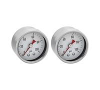 Solimeta 0-100 Psi Low Pessure Gauge 1.5" Dial Size, 1/8" NPT Thread, Stainless Steel Case & Copper Internals - for ATV Tires, Steam Boilers, Air Compressors, HVAC Systems, 2-Pack