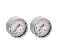 Solimeta 0-15 Psi Low Pessure Gauge 1.5" Dial Size, 1/8" NPT Thread, Stainless Steel Case & Copper Internals - for ATV Tires, Steam Boilers, Air Compressors, HVAC Systems, 2-Pack