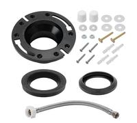 Solimeta 3" RV Toilet Flange & Seal Kit w/12" Hose - Fits Dometic 300 310 320 Models, Replacement RV Toilet Part (385345892, 385311658, 385311652)
