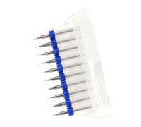 Solinder 10pcs PCB Print Circuit Board Carbide Micro Drill Bits Tool Set for CNC SMT, Easy to Use Plastic for Each Bit with Holder Delicate Drilling Through Hard Materials, Suitable (0.2mm)