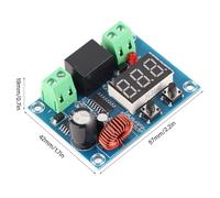 Solinder 12-36V Digital Display DC Battery Low Voltage Disconnect Protection Module with Charge and Discharge Protection Module, Suitable for Various Batteries and Lithium Batteries,