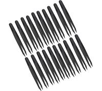 Solinder 20Pcs Anti-Static Tweezers Carbon Fiber Set Durable and High Strength for Phone Watch and Electronic Circuit Repair Tools