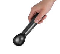 Solinder Aluminum Alloy Ice Cream Scoop with Antifreeze Coating, Non-Stick Ice Cream Spoon, 3 Types Portable Metal Kitchen Tool for Home, Restaurant and More (Black)