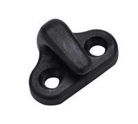 Solinder Black Double Hole Lashing Hook Nylon Kayak Hooks Replacement, Set of 4 J Shape Hooks 3/8" Hold Bungee,Rope, Suitable for Canoes,Boats, Great Accessory for Kayak Boating,