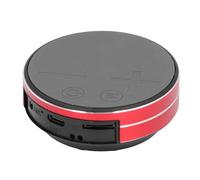 Solinder Bone Conduction Speaker, True Stereo Connectivity, Various Playback Modes, Mini Portable Music Player with Sturdy Aluminum Alloy Housing, Strong Suction Cup Base for Wet (Red)