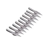 Solinder Calligraphy Nib High-Performance Metal 10 Pcs Nib Tip Replacement for Wire Cutting Design, Ink Pen Tip for Comic Book Beginners, Easy to Install, Durable Material Long-Term Use (Three