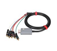 Solinder Component Cable Double Shielded Plug and Play YPbPr Cable - Perfect Adapter for Upconverters and Line Multipliers - Supports NTSC PAL Consoles - Durable Material 1.8m