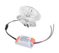 Solinder Energy-Saving Crystal LED Ceiling Light 3W, Eye-Friendly No Flicker, Warm Lighting Decoration for Home Living Room, Bedroom,Adopts Transparent Crystal Glass Lamp Shade, (Concealed 3W