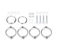 Solinder Exhaust Flange Repair Clamp Kit, Rusted Exhaust Muffler Repair Clamp, Professional Exhaust Flange Kit for E46 M3 with Gasket Seal Ring, Stainless Steel Bolts, Washers, Nuts,