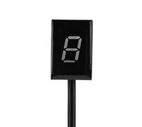 Solinder Gear Display, 6 Gears Indicator Assembly, Stop Guessing Your Gear Number with LED Lights, Fit for EFI Engine Motorcycles, Red Display, Made of High Quality Plastic,
