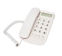 Solinder Hotel Telephone No Caller ID Phone with Flash Function, FSK/DTMF System, Desktop/Wall Placement, for Hotel Family Communication (White)
