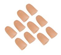 Solinder Light Up Finger Tips - 5 Pairs Battery Powered PVC Thumb Lights for Halloween Props Concerts and Shows Size 4.5cm (Multicolor Clip)