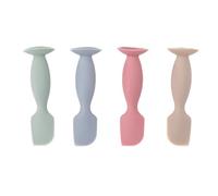 Solinder Mini Diaper Cream Applicator Soft Silicone Spatula for Baby Butt Paste, Set of 4 Baby Diaper Cream Brushes, Easy to Use for Babies and Toddlers