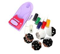 Solinder Nail Art Printing Machine DIY Manicure Stamp Plate Drawing Printing Enamel Kit, Charming Design, Convenient Operation, Change Your Nail Design in Minutes, Compact Size