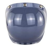 Solinder Open Face Helmet Visor, PC Lens Bubble Shield | Windproof, UV protection, Fits three snap helmets, Durable, Flippable design