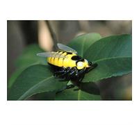 Solinder Realistic Mini Plastic Battle Toys, Electronic Ladybug & Hornet Cat Toy, Fun for Children 6+, Lightweight and Portable, 1 Unit (Yellow)