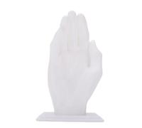 Solinder Unique Hand Shape Wall Hook Sturdy Storage Hanger for Coat Bag Towel Keys Space Saving Solution for Small Areas White 7.2x4.3in (White)