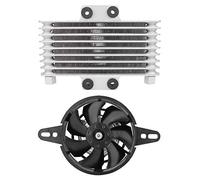 Solinder Upgraded Aluminum Motorcycle Engine Oil Cooling Fan Water Cooler Radiator, with Professional Manufacturing, High Performance, and Sturdy for Most Motorcycles