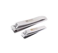 Solingen Nail Clippers | 2 Pcs Professional Sharp Tools Set | Stainless Steel Metal Made in Germany | Kit for Manicure & Pedicure ToeNail FingerNail Care For Women Mens and Baby