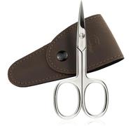 Solingen Nail Scissors for Women and Men - Straight Blade Made in Germany - Extra Fine and Sharp - in a Handy Case, Ideal for Travelling, as a Gift, or for Home Use