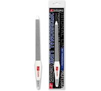 Solingen Sapphire Nail File & Cuticle Trimmer - Dual-Sided Professional Nail File for Fingernails & Toenails - Durable German Steel 2-in-1 Manicure Tool (Large Size)