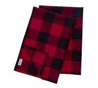 Solino Home Linen Kitchen Towels Set of 2 - Red and Black 16.5 x 26.5 Inch - 100% Pure Linen Buffalo Check Kitchen/Tea Towels - Machine Washable and Handcrafted from European Flax