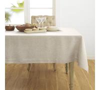 Solino Home Linen Tablecloth 54 x 72 Inch - 100% Pure Linen Light Natural Table Cloth for Rectangular Tables - Athena, Machine Washable Cloth Tablecloth for Fall, Autumn, Thanksgiving