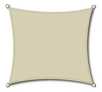 Solino Sun Sail Ecru 180G/M² HDPE, Square, 3.6X3.6X3.6X3.6M Canopy