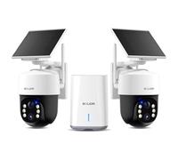 SOLIOM Security Cameras Wireless Outdoor,4K Ultra HD for Day and Night, No Subscription,Built in Radar,Solar Powered Cameras for Home Security, 360° Pan Tilt Auto Tracking,5G & 2.4G WiFi, 2-Cam Kit